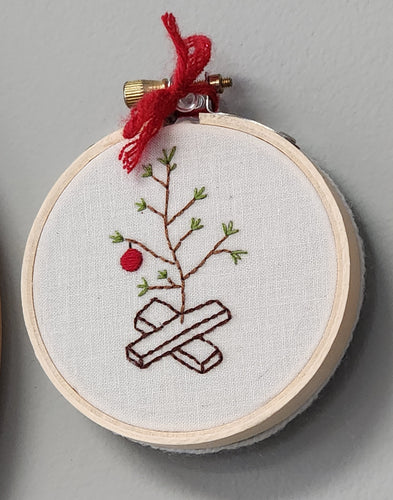 Charlie Brown Christmas Tree Ornament Embroidery Class-Dec 14th