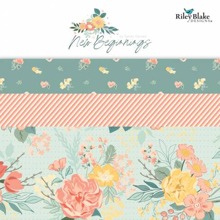 New Beginnings Fat Quarter Bundle-21 pcs by Sandy Gervais for Riley Blake Designs