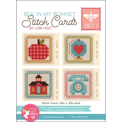 Bee in My Bonnet Stitch Cards Set J