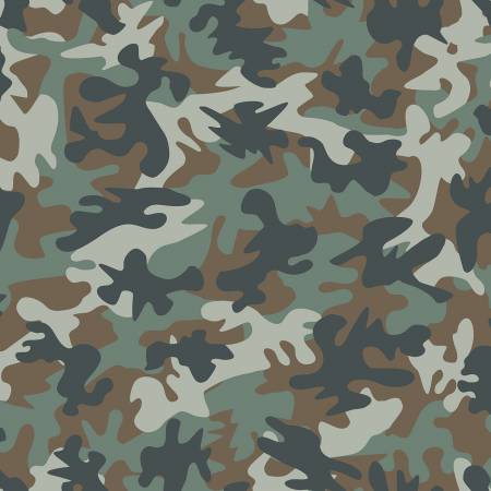 Jungle Camo by Dear Stella Quilting Fabric